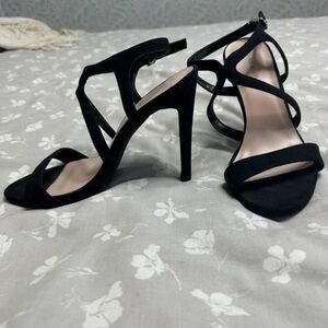 New Look Black Strappy Heels